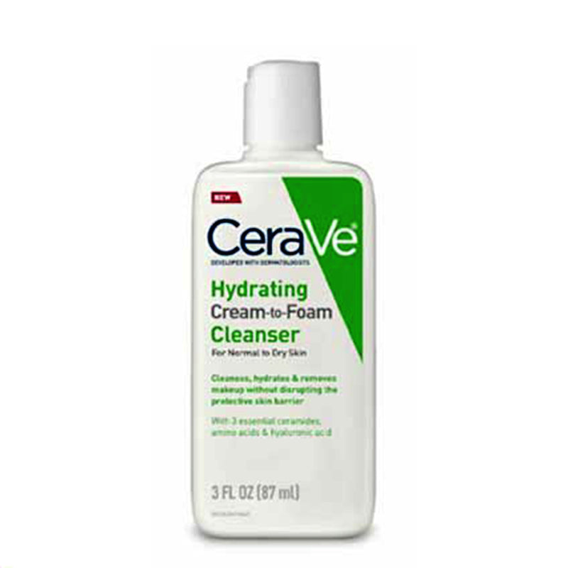 Cerave Hydrating Cleanser Cream-To-Foam Normal-Dry 12oz