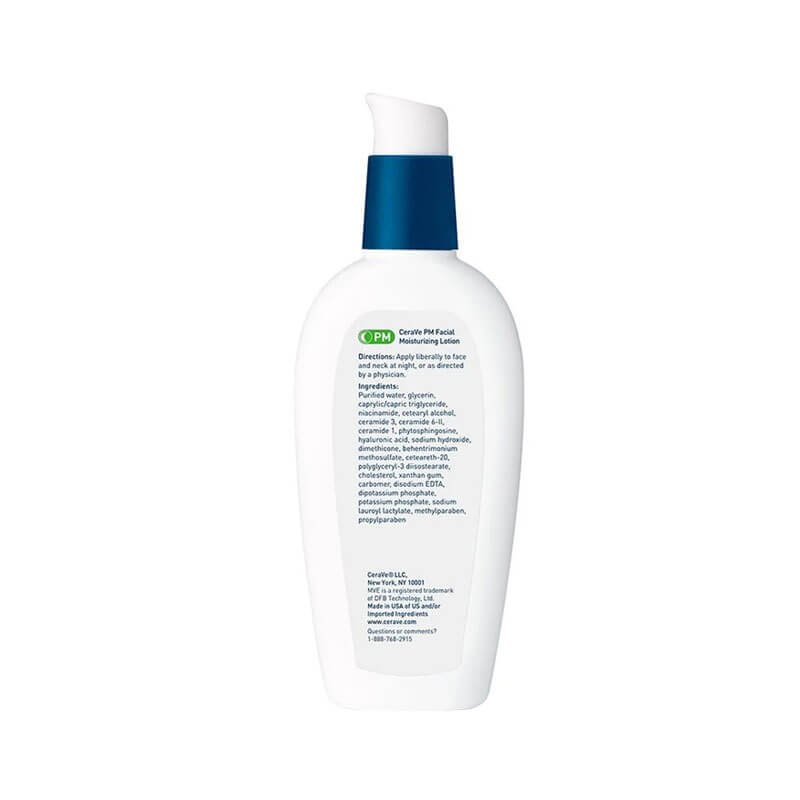 Cerave Moisturizing Facial Lotion Pm 2oz Oil Free