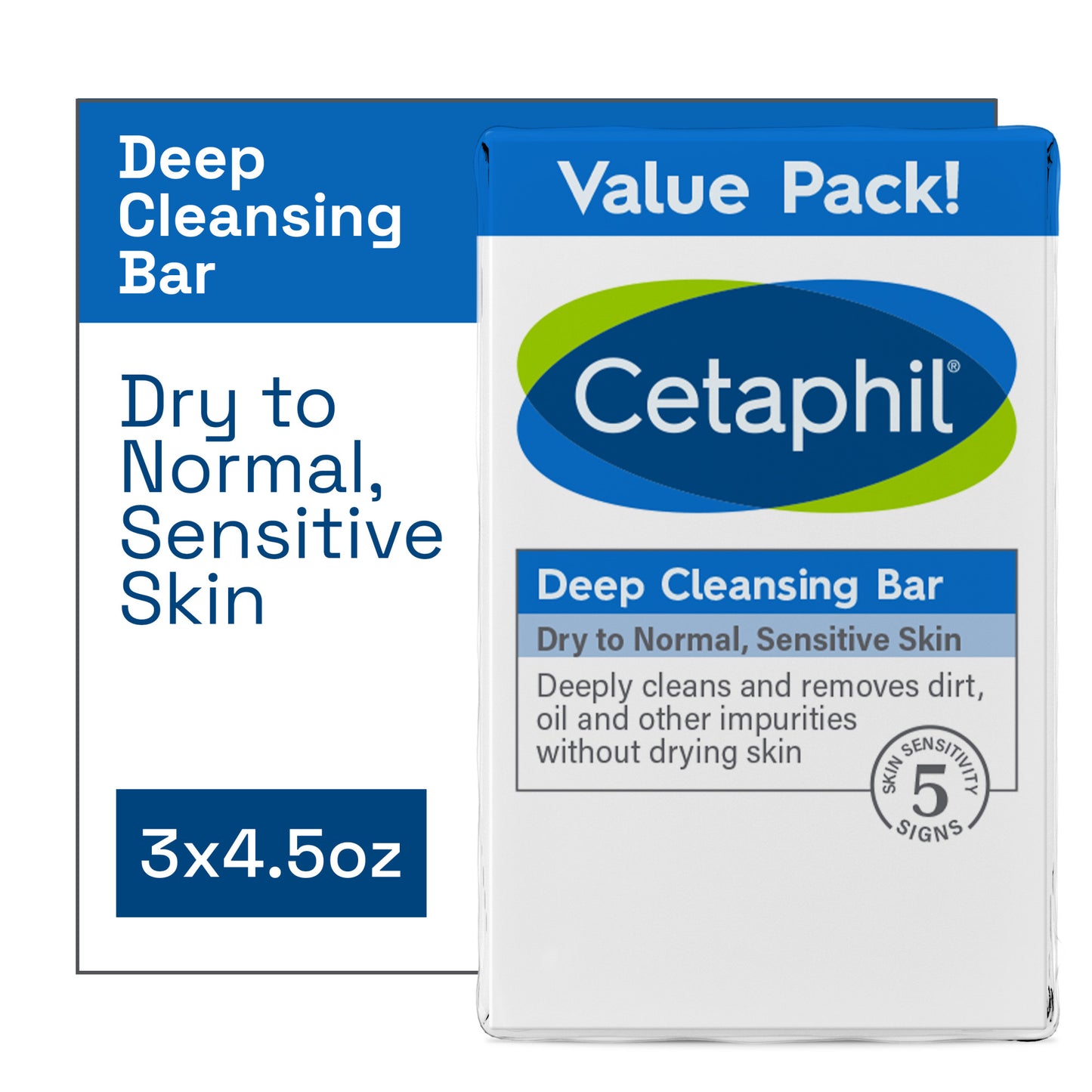 CETAPHIL DEEP CLEANSING BAR 4.5 OZ