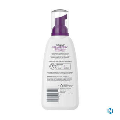 Cetaphil Derma Control Foam Wash Oil Removing 8oz