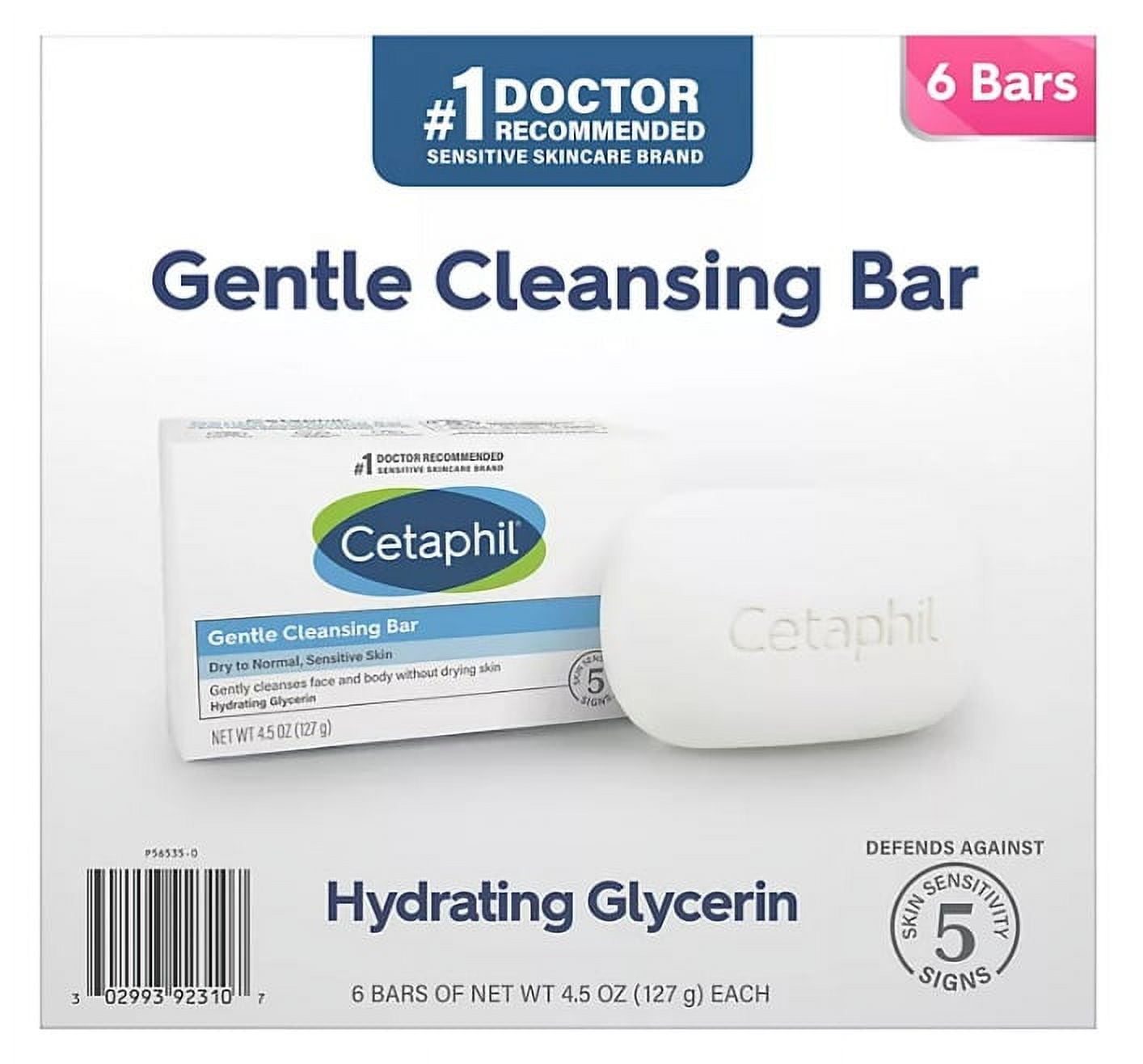CETAPHIL GENTLE CLEANSING BAR 4.5OZ