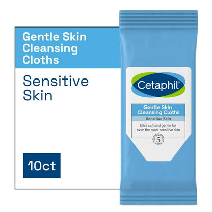 Cetaphil Gentle Skin Cleansing Cloths - Fragrance Free, 10 count