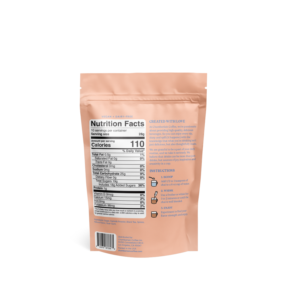 CHAMBERLAIN COFFEE COFF,LATTE,OATMLK,BRN SGR