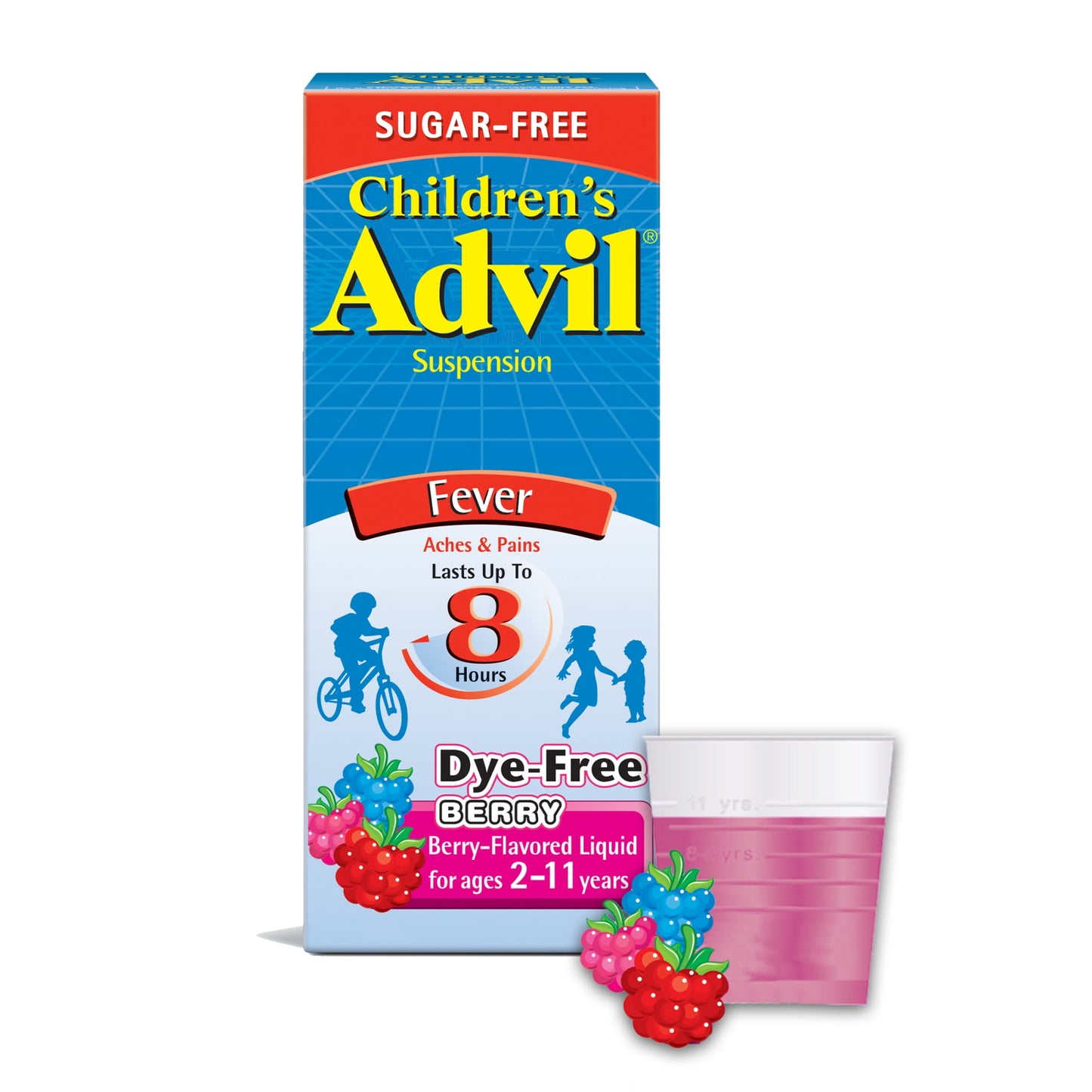 ADVIL CHILD BERRY 100MG-5ML SUS 4OZ