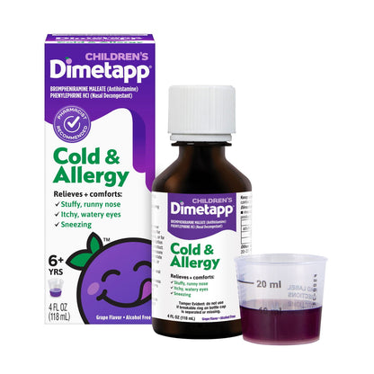 DIMETAPP CHILD COLD ALLERGY GRP LIQ 4OZ