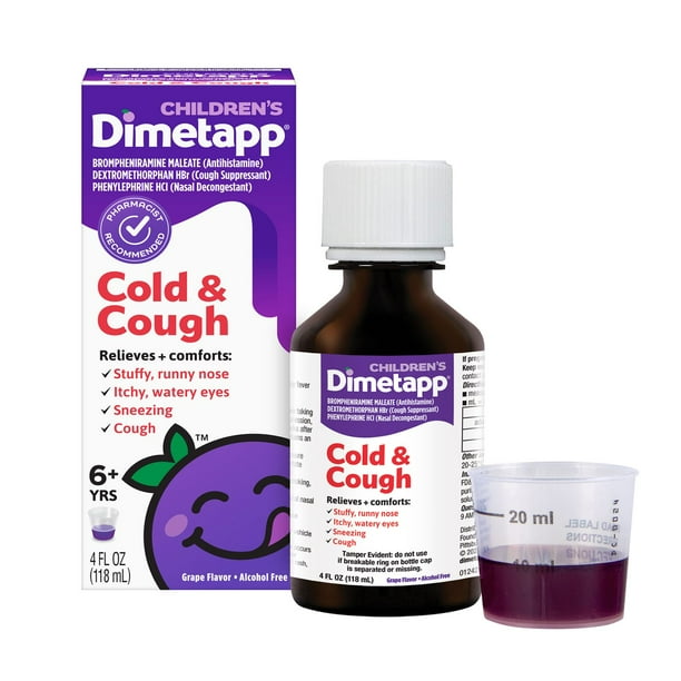 DIMETAPP CHILD COLD COUGH GRP LIQ 4OZ