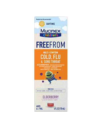 MUCINEX FREE FROM CLD & FLU DAY LIQ 6OZ