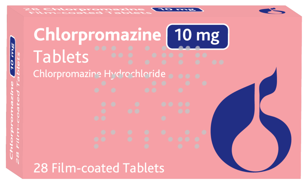 CHLORPROMAZINE TB 25MG 10X10UD