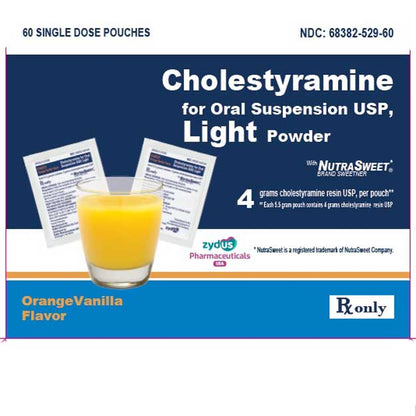 CHOLESTYRAMINE PK 4GM 60 ORANGE