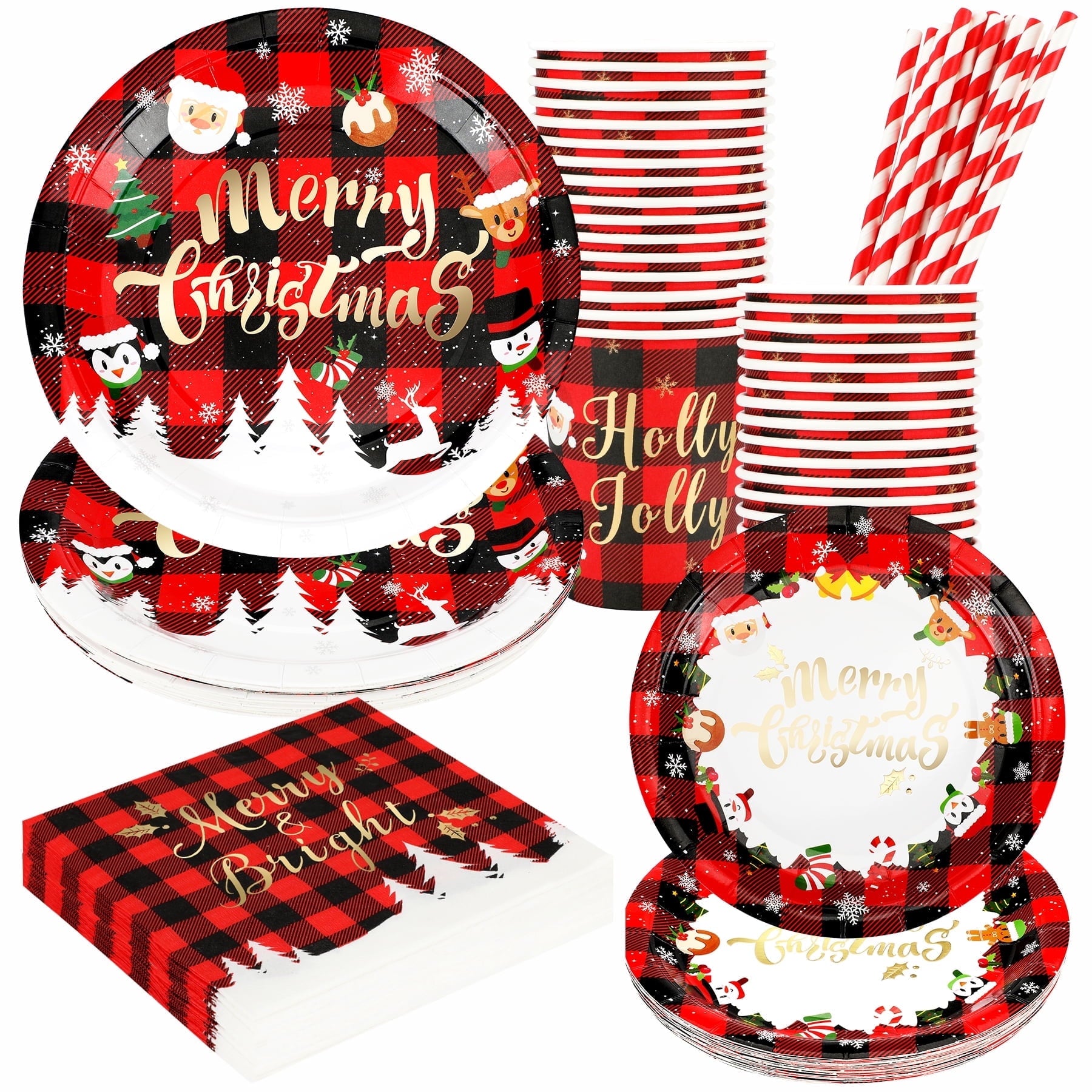 SENSATIONS Premium Paper Lunch Plates - Festive Fun, 10 count