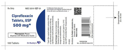 CIPROFLOXACIN TB 500MG 100 CPLT