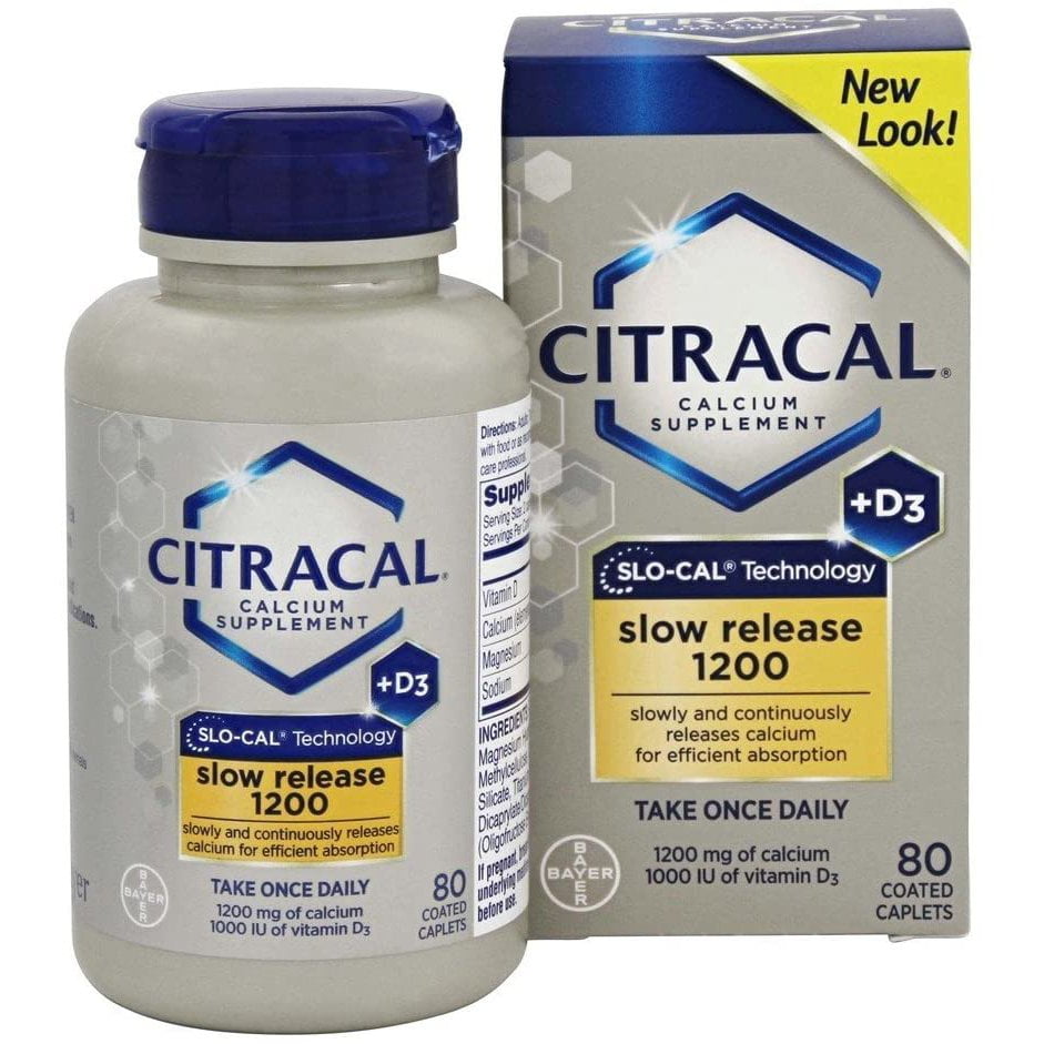 CITRACAL+D SLOW RELEASE TABLET 80CT