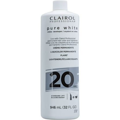 CLAIROL PURE WHT CRM 20VOL   8Z