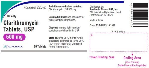 CLARITHROMYCIN ER TB 500MG 60