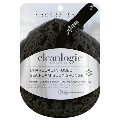 Clean Logic Purifying Charcoal Mesh Bath Sponge