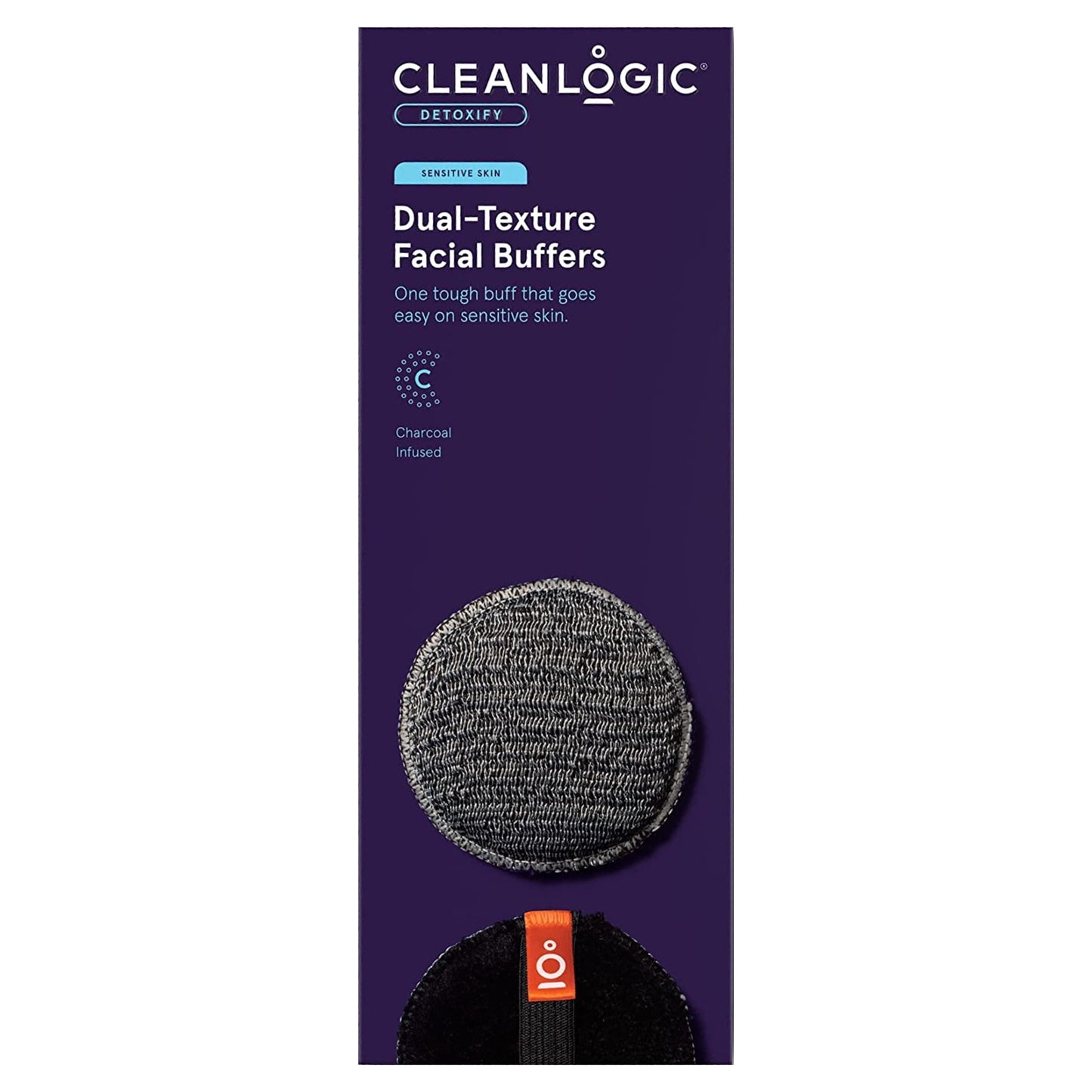 CLEANLOGIC Sensitive Skin Dual-Texture Facial Buffers, 3 count