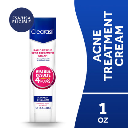 Clearasil Rapid Rescue Spot Treatment Cream 1oz