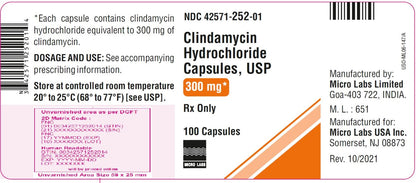 CLINDAMYCIN CP 300MG 100