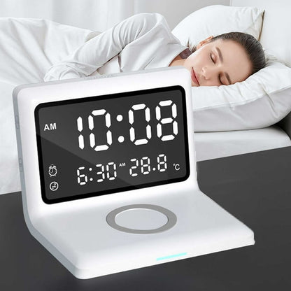 CHARGEWORX 2IN1 WRLS ALM CLOCK
