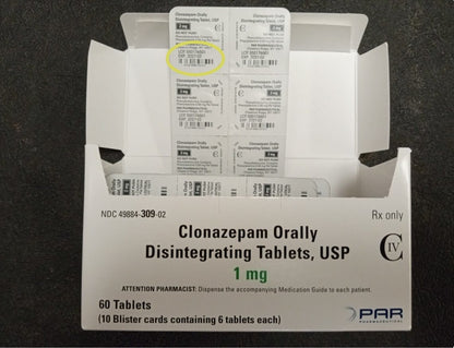 CLONAZEPAM TD 0.125MG 10X6 ODT C4