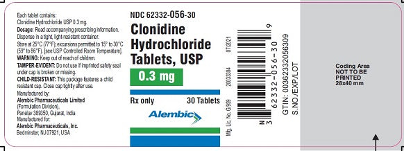CLONIDINE TB 0.3MG 100