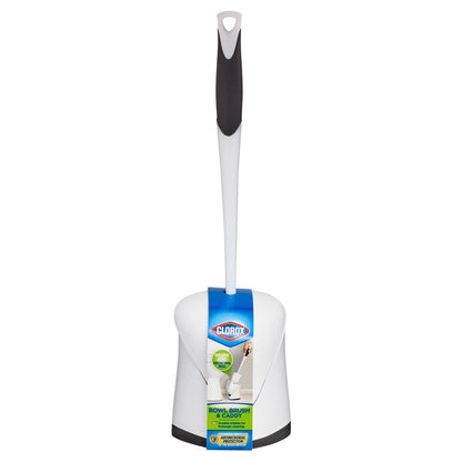 CLOROX Toilet Bowl Brush With Hideaway Caddy