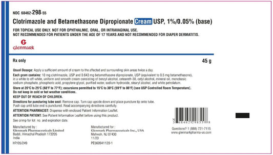CLOTRIM/BETAMETH CR 1-0.05%  45GM