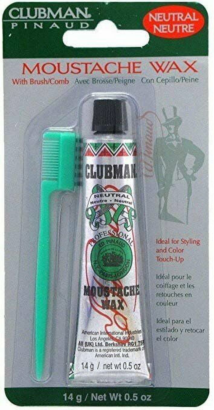 CLUBMAN MOUSTACHE WAX CHESN .5Z