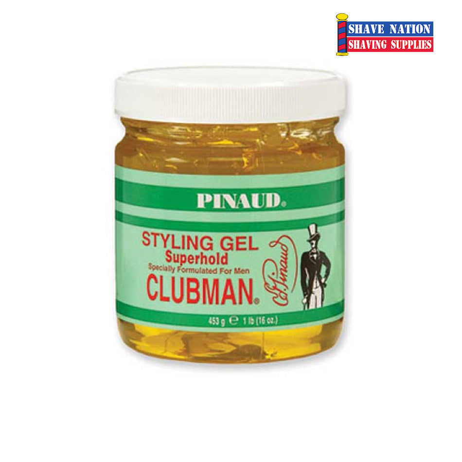 Clubman Style Gel Mens Super Hold 16oz Jar