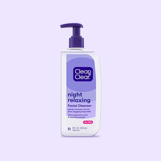Clean & Clear Facial Cleanser Combo Morning 8oz & Night 8oz