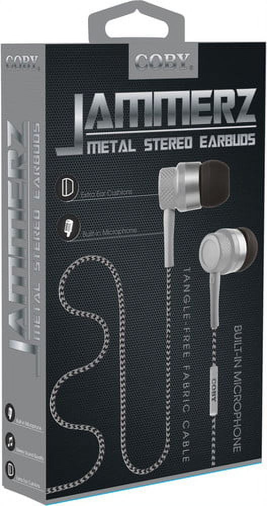 COBY JAMMERZ MTL STEO EARBUDS SV