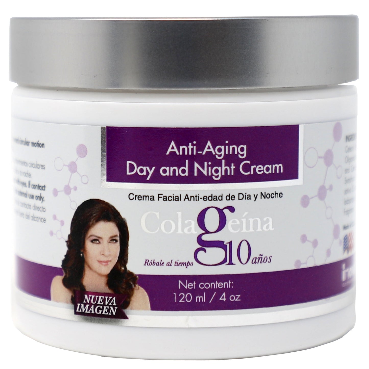 Colageina 10 Anti-Aging Day & Night Cream, Moisturizer for Normal Skin Type, 4 oz