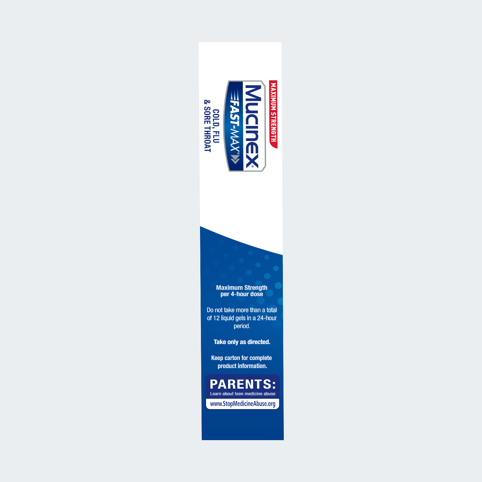 MUCINEX FAST MAX CLD FLU SR THR CPL 20CT