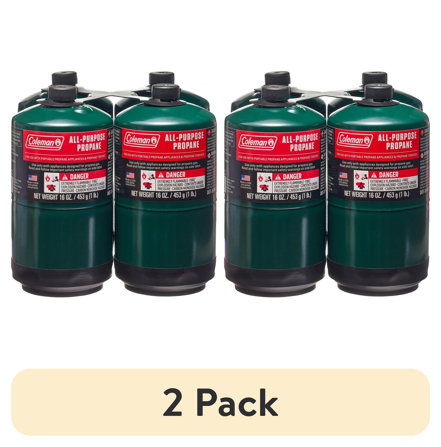 Coleman All-Purpose Propane Fuel Cylinder, 2 pack