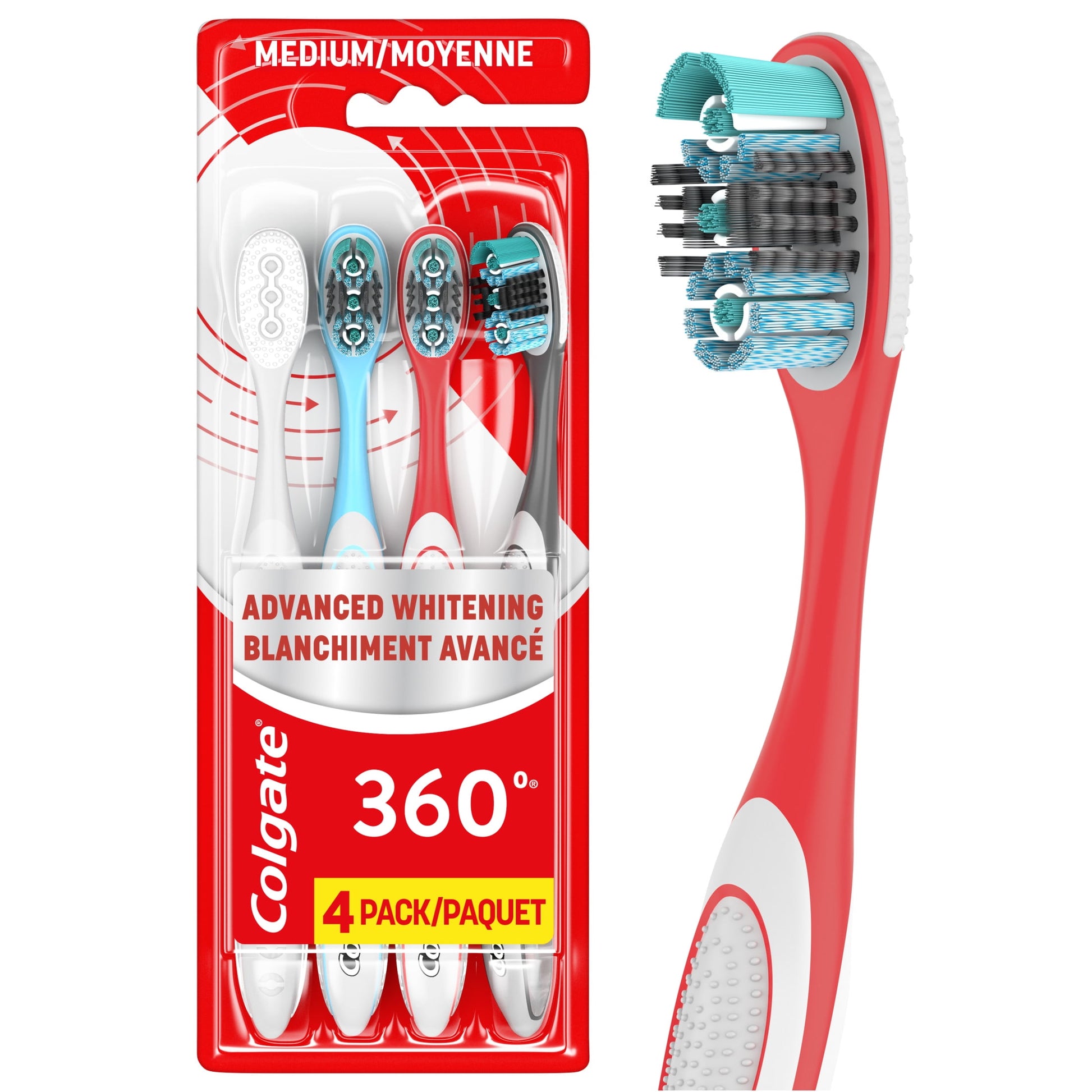 COLGATE 360 ADV OPT WHT MEDIUM