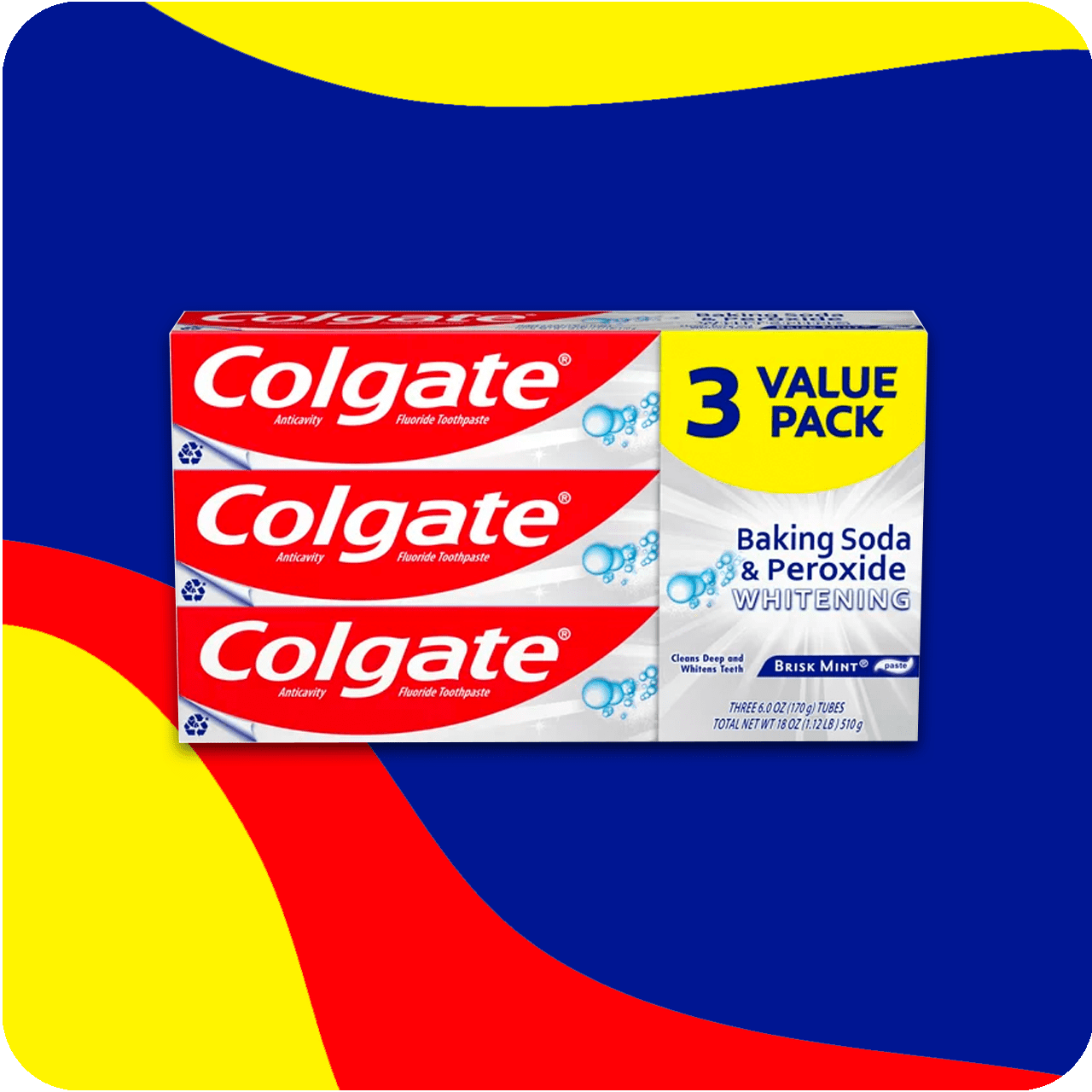 COLGATE B/SODA PEROX PASTE BRISK MNT 8OZ