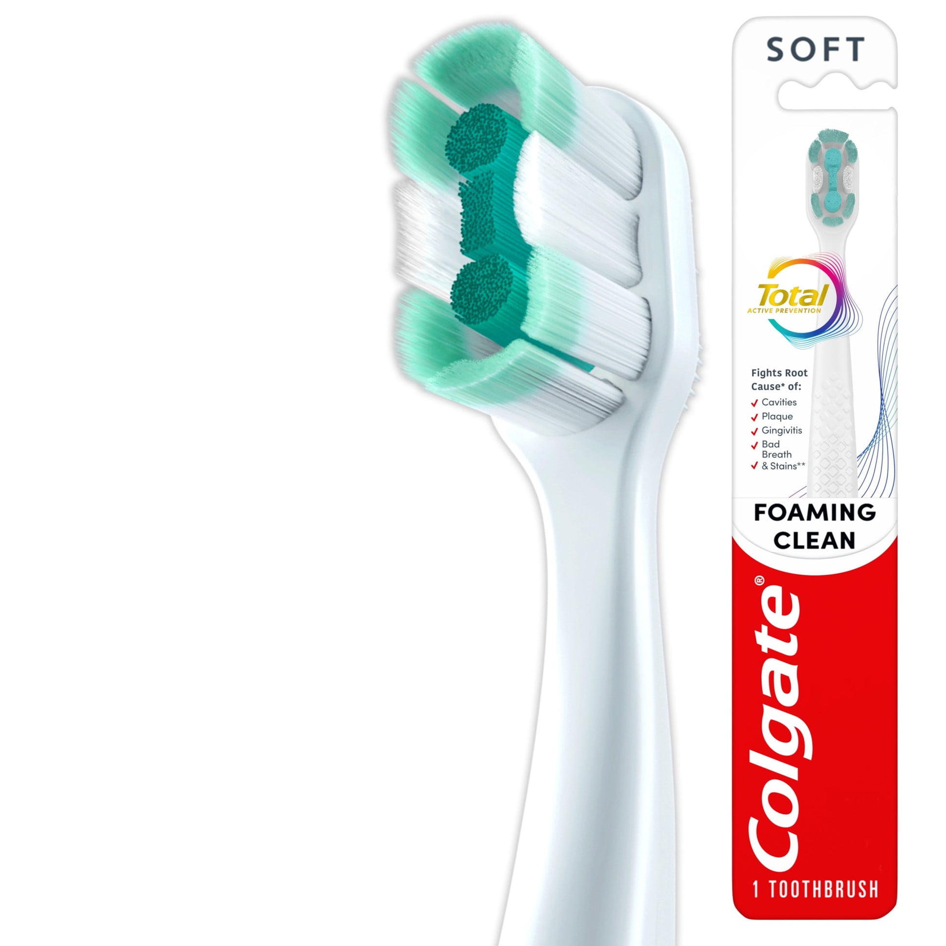 COLGATE PLUS MANUAL T/B ADULT FH MED 42M
