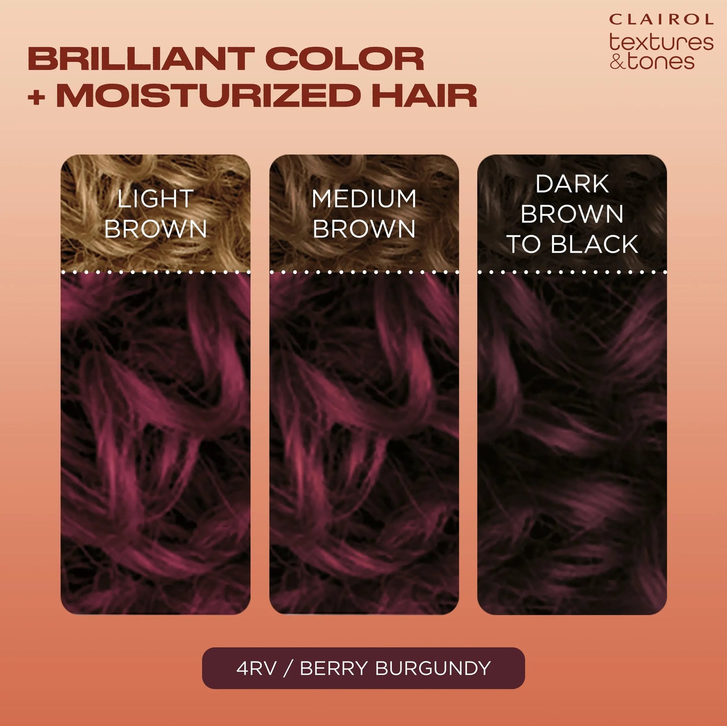 Clairol Text & Tone Kit #4Rv Berry Burgundy