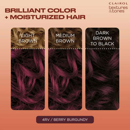 Clairol Text & Tone Kit #4Rv Berry Burgundy