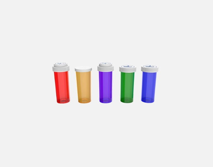 COLORSAFE RC VIALS BLUE 20 DRAM W/CAPS