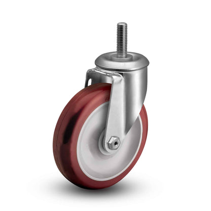 ONE SWIVEL POLY CSTER 5"X1.25" 25 CT DS