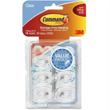 Command Medium Designer Wall Hooks - White, 2 Hooks + 4 Strips