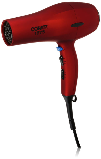 CONAIR 1875 Watt Velvet Touch Hair Dryer - Red