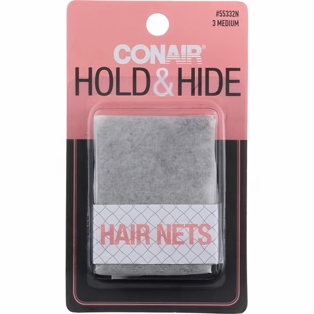 CONAIR Hold & Hide Hair Nets - Brown, 10 count