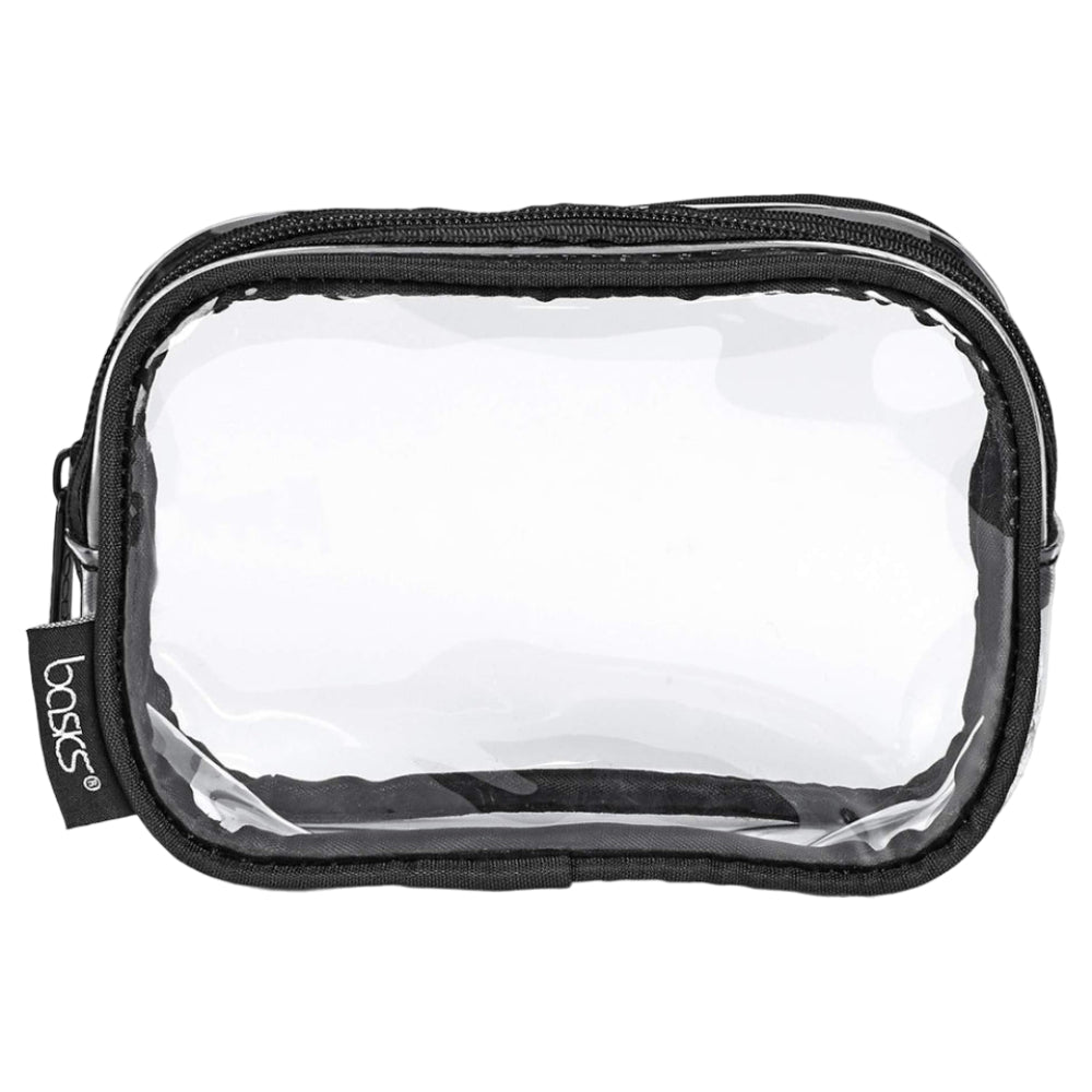 CONAIR basics PVC Small Clutch Bag - Black and Clear