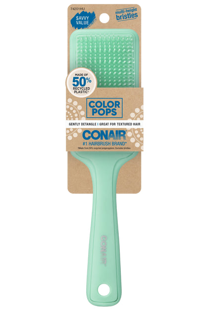 CONAIR Color Pops Detangling All Purpose Hair Brush - Teal