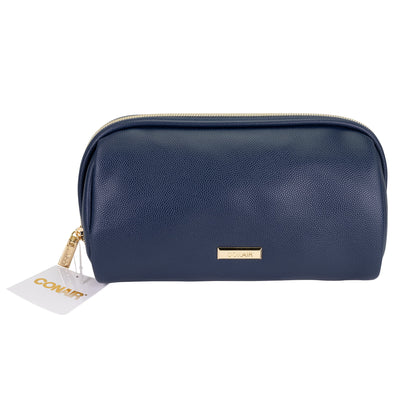 CONAIR Textured Train Case Cosmetic Bag - Navy