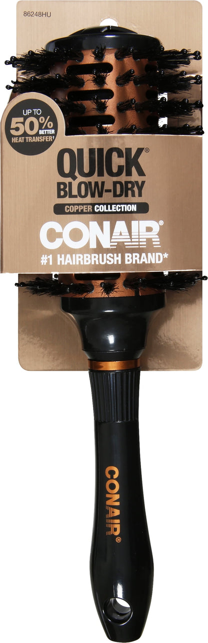 CONAIR Copper Collection Quick Blow-Dry Porcupine Round Brush