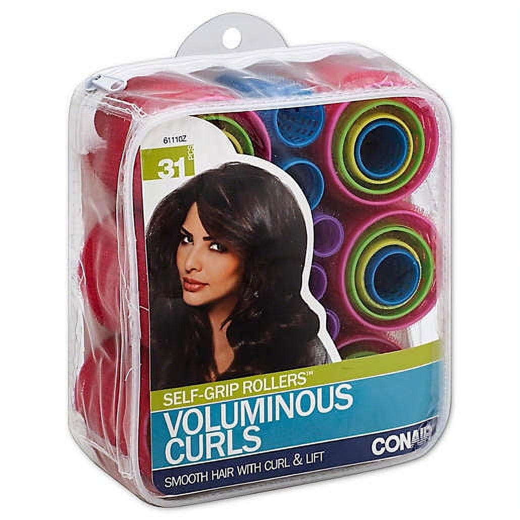 CONAIR Curls Curls Curls Self-Grip Hair Rollers - Assorted Sizes, 12 count