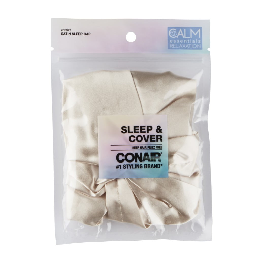 CONAIR Sleep & Cover Satin Sleep Cap
